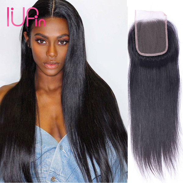 Wholesale Malaysian Straight Hair 4x4 Lace Closure Straight Virgin Human Hair Lace closure Three Middle Free Part Beauty Supply On Sale