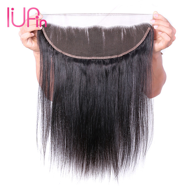 13X4 Ear to Ear Frontal Closure Cheap Peruvian Virgin Straight Human Hair Unprocessed Lace Frontal Peruvian Body Wave Natural Black Hair