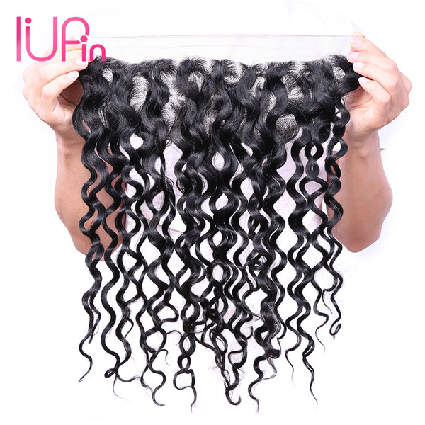 Wholesale Water Wave Malaysian Human Hair 13X4 Ear to Ear Lace Frontal Closure Water Wave Malaysian Curly Lace Frontal Beauty Supply On Sale