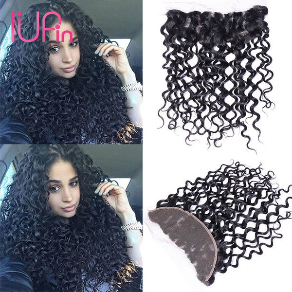 Wholesale Brazilian Human Hair Water Wave 13X4 Ear to Ear Lace Frontal Closure Water Wave Brazilian Curly Lace Frontal Beauty Supply On Sale