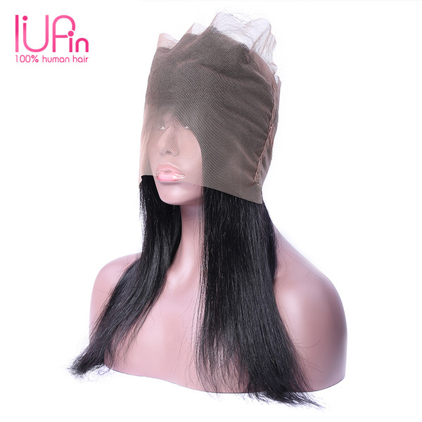 IUPin Hair Pre Plucked 360 Lace Frontal Closure 22*4*2 Malaysian Straight Virgin Human Hair Closure With Baby Hair Free Part For Black Women