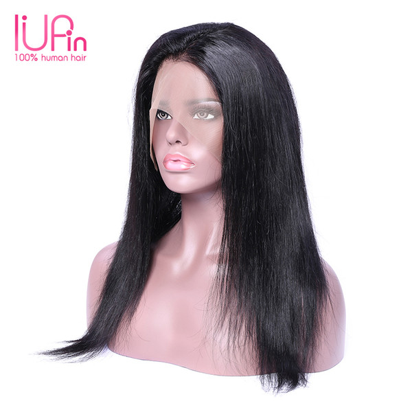 IUPin Hair Pre Plucked 360 Lace Frontal Closure 100% Brazilian Virgin Human Hair Straight Natural Color 10-20inch 