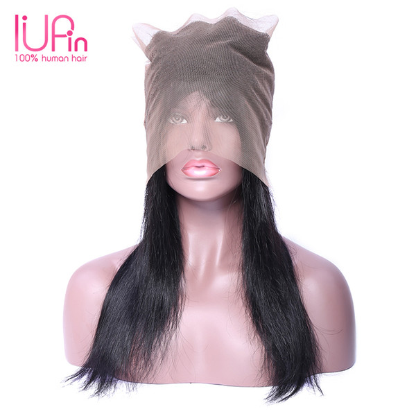 IUPin Hair 360 Lace Frontal Closure Malaysian Straight Virgin Human Hair Closure Free Part Pre Plucked Baby Hair For Black Women