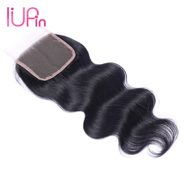 IUPin Beauty Products Company Brazilian Virgin Hair Body Wave Closure 1 Piece Wet And Wavy Human Hair Extensions Body Wave Hair Lace Closure