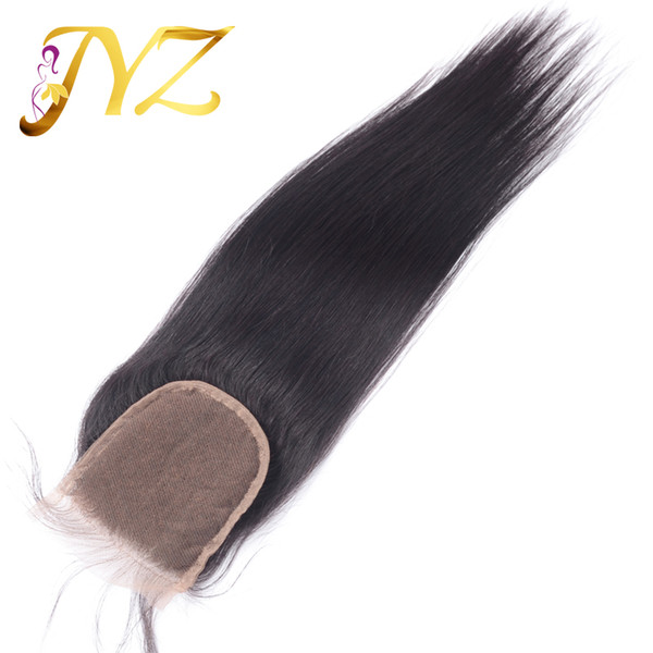 Hot selling 3.5*4 Lace Top Closure Wholesale cheap Unprocessed Brazilian Virgin Human Hair Weaves Straight Bleached Remy Hair Dyeable