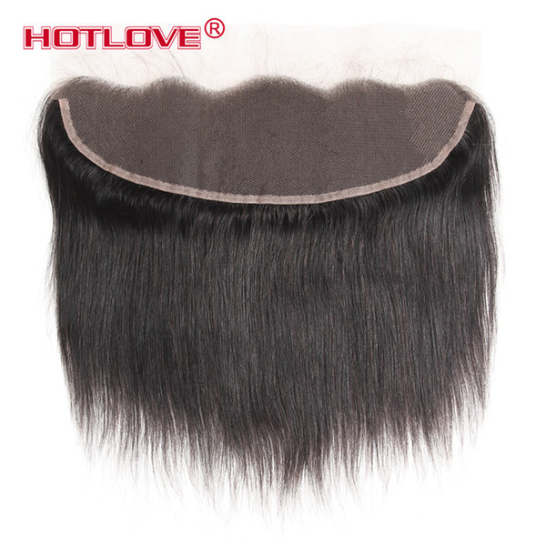 Brazilian Virgin Straight Hair 13x4 Ear To Ear Pre Plucked Lace Frontal Closure With Baby Hair Remy Human Hair Free Part Peruvian Malaysian