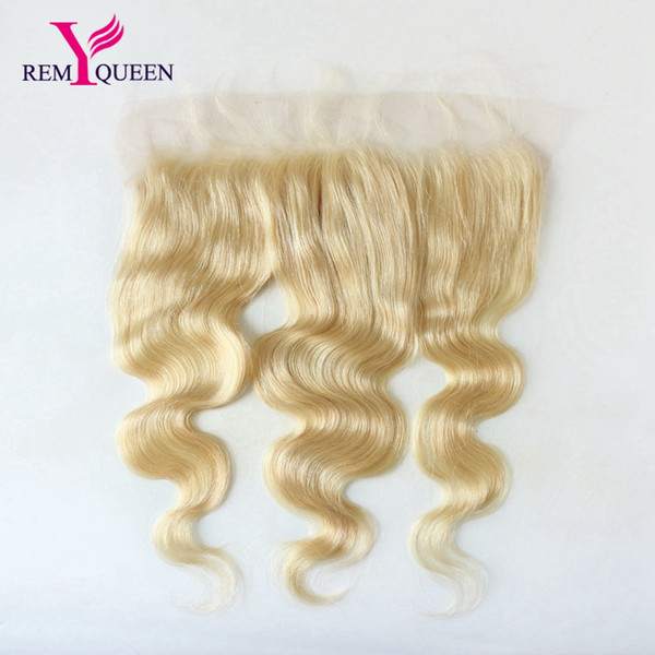 Remy Queen 8A Malaysian Blonde 613# Body Wave 13x4 Lace Frontal Ear To Ear Swiss Franch Lace News Hot Sale 