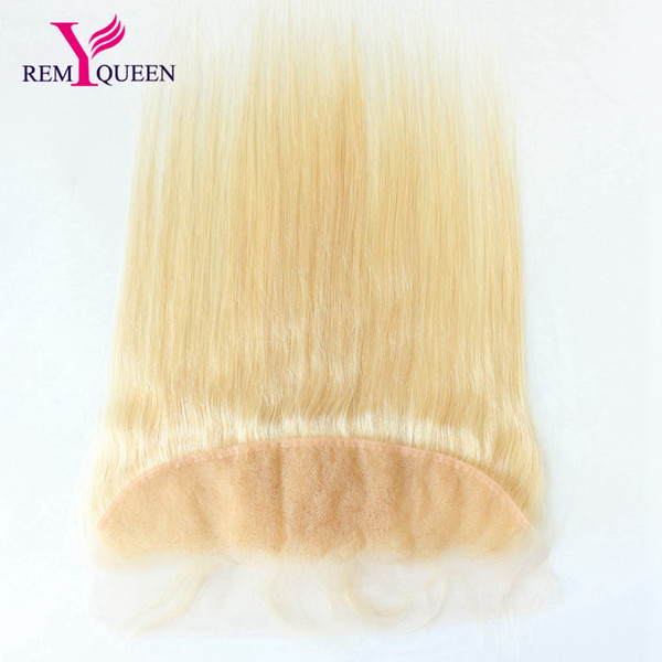 Dream Remy Queen Indian 10A 613# Straight Blonde 13x4 Lace Frontal Ear To Ear Swiss Franch Lace News Hot Sale