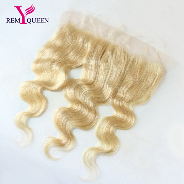 Remy Queen 10A Indian Blonde 613# Body Wave 13x4 Lace Frontal Ear To Ear Swiss Franch Lace News Hot Sale 