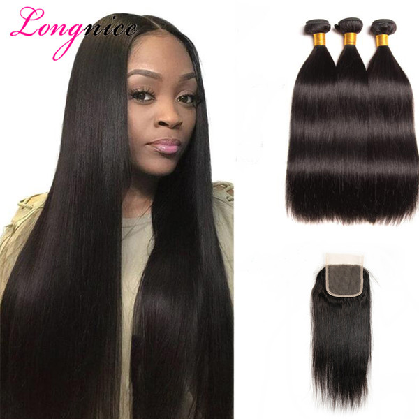 Mink 8A Brazilian Straight Extensions 3 Bundles 100% UNPROCESSED Malaysian Indian Peruvian Virgin Human Hair Wefts Dyeable Wholesale Cheap