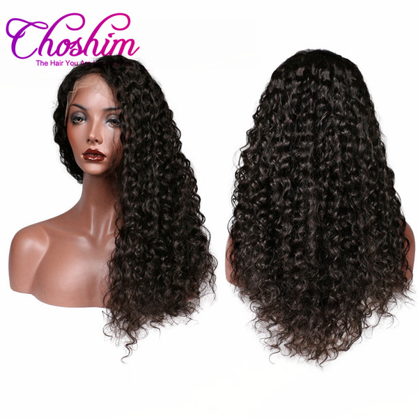 Choshim Slove Hair 360 Lace Wigs With Baby Hair Deep Wave Natural Color Brazilian Remy Human Hair Wigs 150 Density