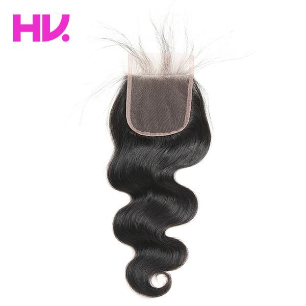 8A indian Body Wave Top Closure Unprocessed Human Hair Lace Closure Bleached Knots with Baby Hair Middle/Free/Three Part Closure