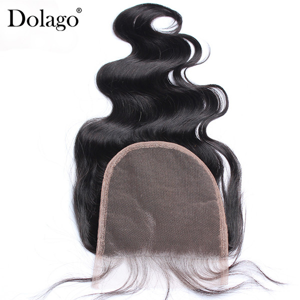 Body Wave 5x5 Lace Closure Bleached Knots Human Hair Closure Brazilian Virgin Hair Pre Plucked With Baby Hair Free Part Dolago