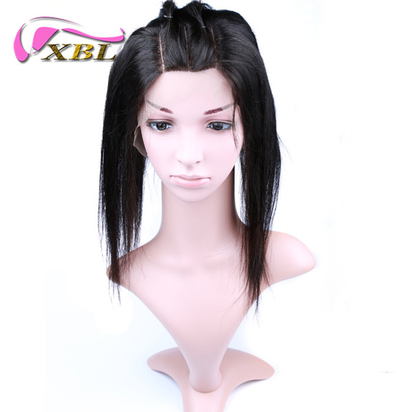 XBL Three Part Straight Lace Frontal Human Hair Closure Silky Straight Lace Size 13*4.5 Hair Frontal