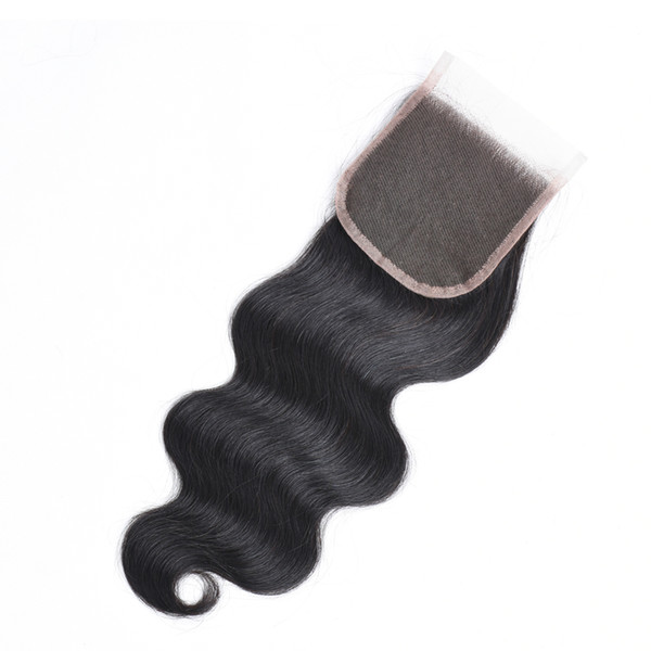 Brazilian Human Hair Body Wave Lace Closure 100% Unprocessed Virgin Hair Brazilian Silky Body Wave 4*4 Lace Closure Human Hair Top Closures