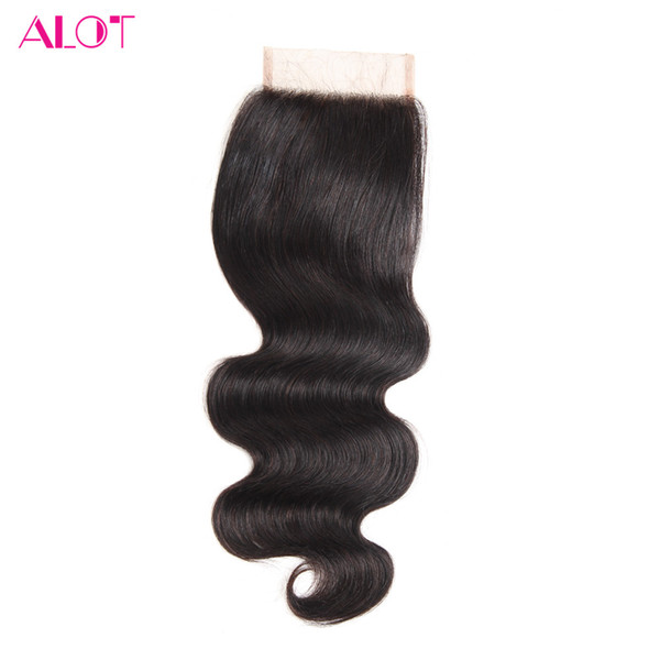 Body Wave Lace Closure 100% Unprocessed Virgin Human Hair Brazilian Silky Body Wave Closure Pieces Weave 8