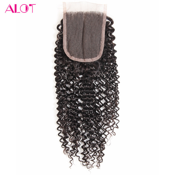 Kinky Curly Lace Closure 100% Unprocessed Virgin Hair Brazilian Silky Body Wave Closure Pieces Weave 8