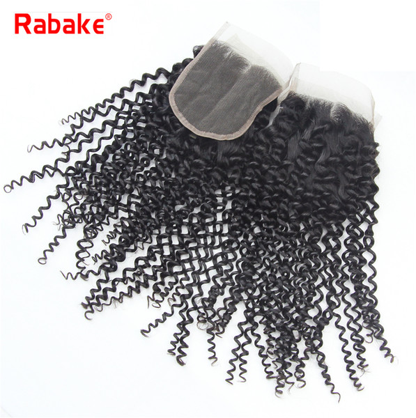 Wholesale Cheap Top Lace Closure 4x4 Kinky Curly Virgin Remy Hair Extensions Brazilian Peruvian Malaysian Indian Curly Swiss Lace Closure