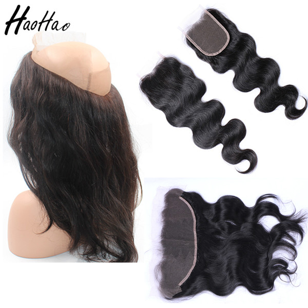 Lace frontal 13x4 closure4x4 360 lace frontal 360 closure body wave high quality virgin humam hair extension for black women