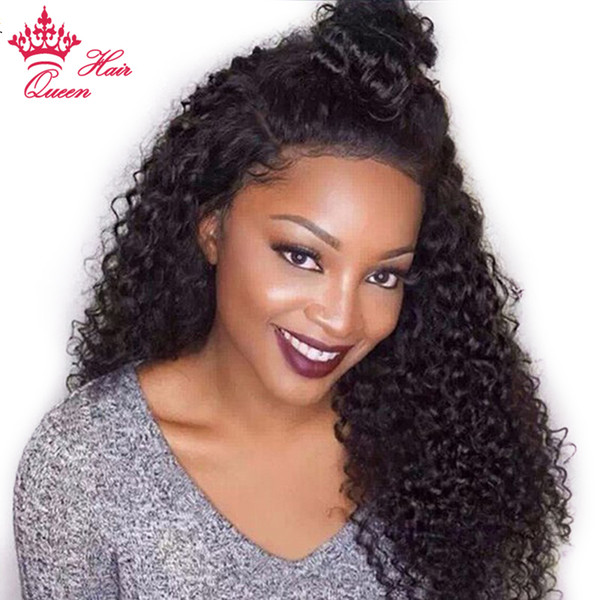 360 Lace Frontal Brazilian Kinky Curly Lace Closure Natural Color Virgin Human Hair Frontal with Baby Hair 12