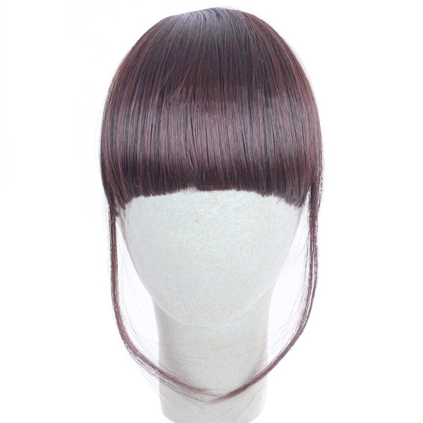 Hair wigs Remy Hair Human Bangs Front Neat Double Sideburns Bangs Chemical Fiber High Temperature Silk New Model