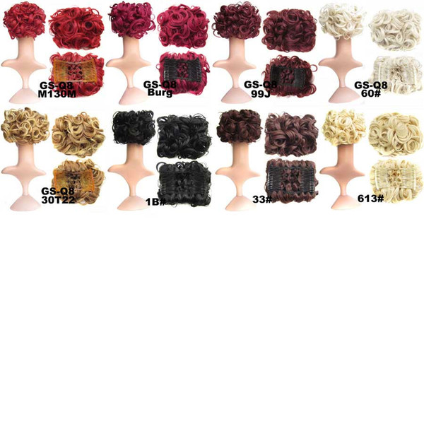 Fashion Women Beauty Fake Hair Wigs Headband High Temperature Silk Fake Curly Wig Hair Buds