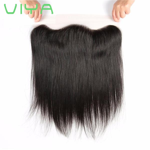 Brazilian Virgin Hair Silk Straight Lace Frontal Closure 13x4 Inch Ear to Ear Frontal Closure with Baby Hair wholesale