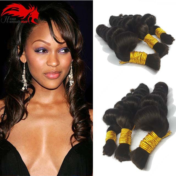 Deep Curly Braiding Human Remy Hair Bulk 3Pcs 150gram Lot Bulk Hair For Braiding No Attachment Brazilian Virgin Hair Deep Wave