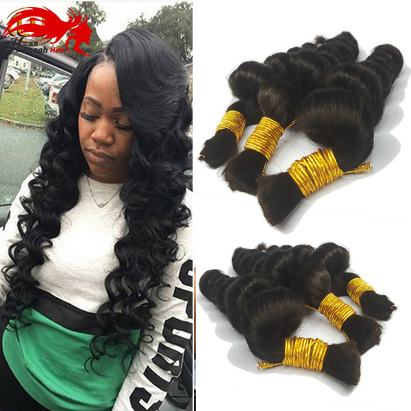 Human Hair For Micro Braids t Bulk Hair No Wef Human Braiding Hair Loose Wave Virgin Unprocessed