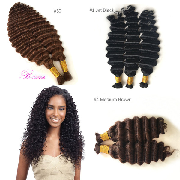 Wholesale Peruvian mini Braiding Bulk Hair No Weft Deep Wave Human Hair Bundles Peruvian Hair Bulk For Braiding