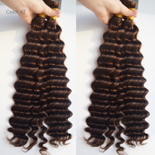 Malaysian Deep Wave Hair Bulk Virgin Human Hair Deep Curly 8A Cheap Crochet Hair Extensions