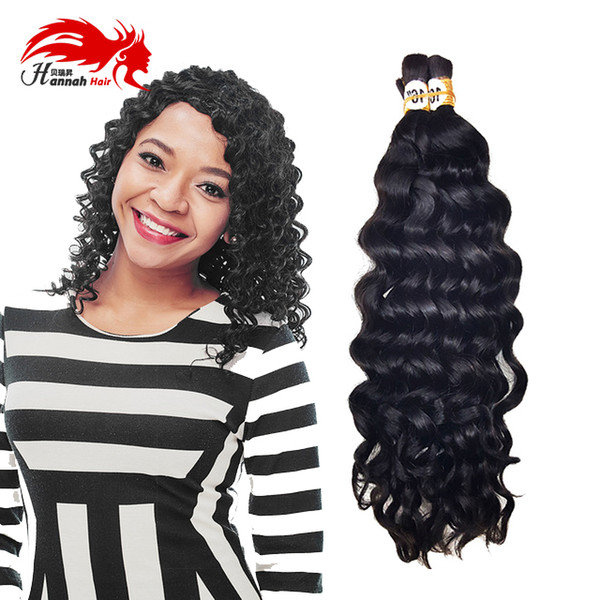 Top Quality Mongolian Deep Curly Wave Hair Bulk Human Remy Hair For Braiding Afro Deep Wave Hair Braids No Attachment 3pc/lot 150gram