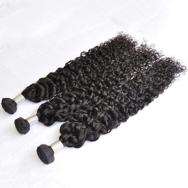 New Deep Wave Curl hair Weaving Human Hair Curly Hair Weave Extension 3Pcs Lot, Free DHL