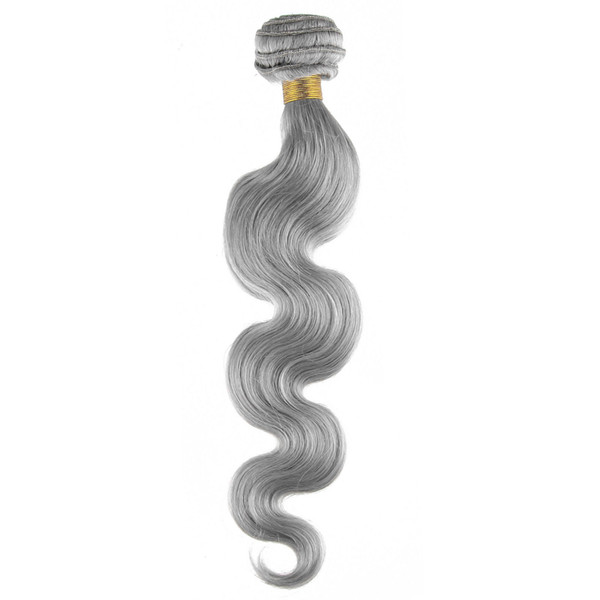 brazilian body wave silver grey hair extensions 100g/piece human grey hair weave brazilian body wave gray blonde virgin hair extensions