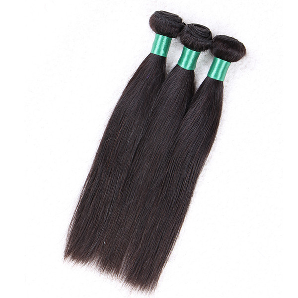 Top Grade Human Hair Weave Straight Wave 120g 3 Bundles Lot Cheaper Price 120g bundle, Free 