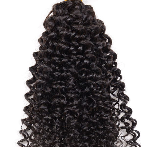 CE certificated Elibess Brand 100g 3 Bundles virgin hair Kinky Curly Hair Weave Brazilian Virgin Hair weft