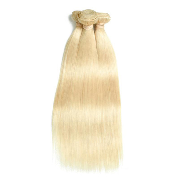 12-28inche Elibess Brand Virgin Human Hair Silk Straight 613 Blonde 50gr piece & 6 Bundles Lot Virgin Hair Pure Dyed Color