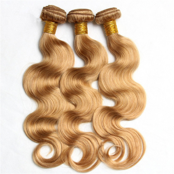 Grade 8A Elibess 100% Human hair color 8 Peruvian Remy Hair body wave hair Bundle 100g/Piece 3 Bundles/Lot