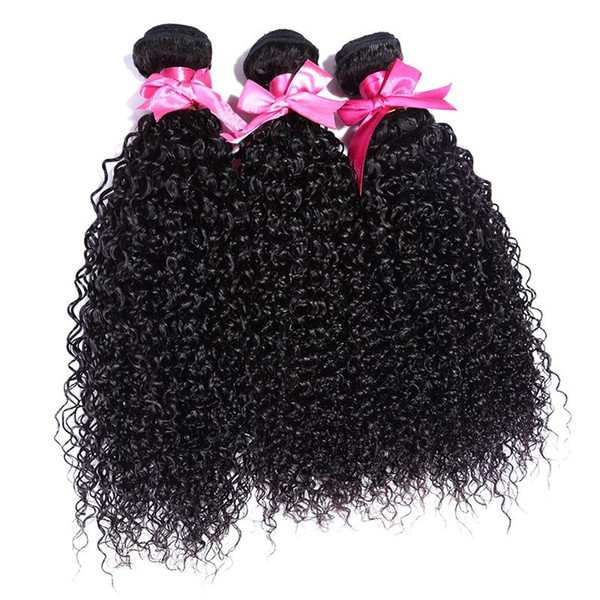 Brazilian Human Hair Curly Weave 3 Bundles Brazilian Virgin Hair Bundles Brazilian Kinky Curly Virgin Human Hair Extensions