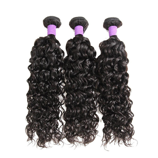 Brazilian Malaysian Hair Weave Natural Wave Water Wave 100% Unprocessed Virgin Hair Bundles Brazilian Malaysian Remy Human Hair Extensions