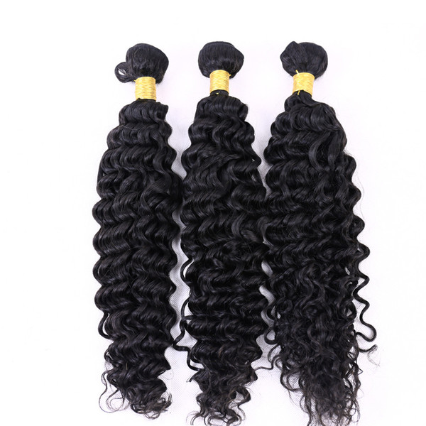 ELIBESS Hair Brazilian Virgin Human Hair 3 bundles 100g/ piece Natural Color Afro Kinky Curly Human Hair Extension