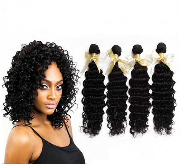 Elibess Grade 8A --Length 12-28 inches deep wave hair weft 100% Human virgin brazilian Hair bundle 50g/pcs 5pcs/lot , Free DHL