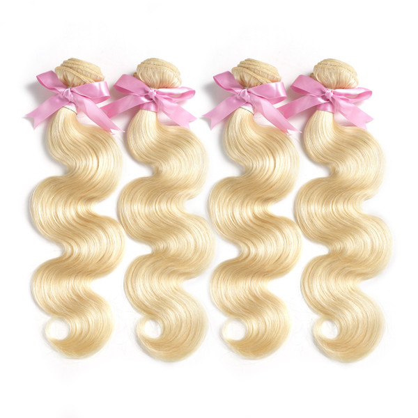 ELIBESS HAIR-Brazilian 3Pcs/Lot #613 Blonde Hair Bundles Body Wave 100% Human Remy Hair Weaves