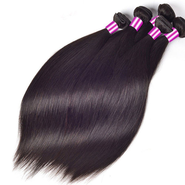 Elibess Brand Silky Straight Human Hair 3 or 4PCS Virgin Hair Weft 80g one pc, 