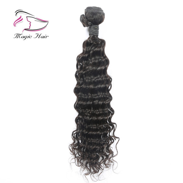 Hot selling Natural Color Hair Weaves Brazilian Deep Wave Human Hair Extensions 100gram Per Piece Remy Hair Bundles