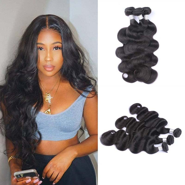 Grade 9A Brazilian Body Wave 3 or 4 Bundles Unprocessed Brazilian Virgin Human Hair Extension Virgin Remy Hair Bundles Body Wave