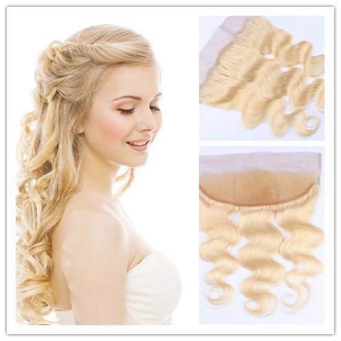 New Fashion Human Hair Lace Front Closure 13x4 Lace Frontal Ear To Ear Body Wave Bleached knot Swiss Lace Soft Human Virgin Hair