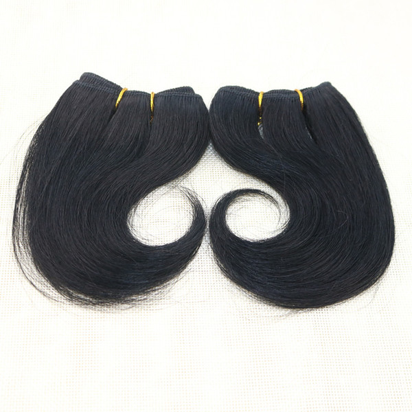 2017 Best Selling 6 Inch Short Two Tone Brazilian Hair Black Body Wave 100% Human Hair Remy Hair Extension