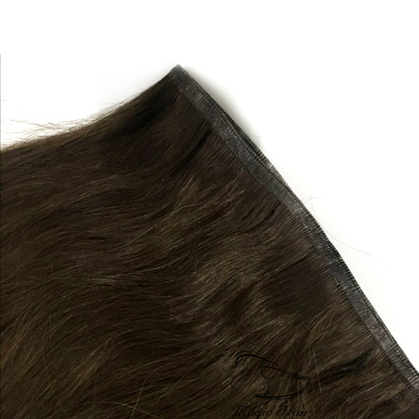 8A Brazilian Straight Human Hair Weft 100% Unprocessed Virgin Hair 3#Color Or 613# Light Brown Seamless Hair Weft