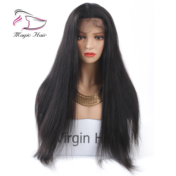 High Quality Lace Front Human Hair Wigs For Women Brazilian Malaysian Virgin Hair Straight Pre Plucked With Baby Hair